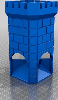 Four-Way Dice Tower by Ttkttkt