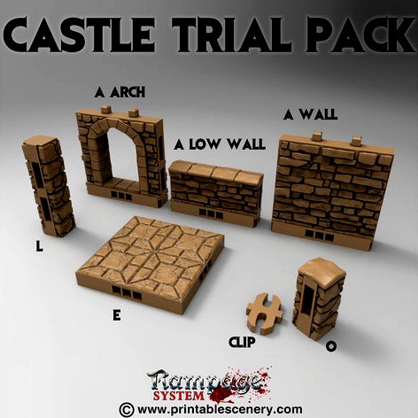 Castle Trial Pack by Printablescenery