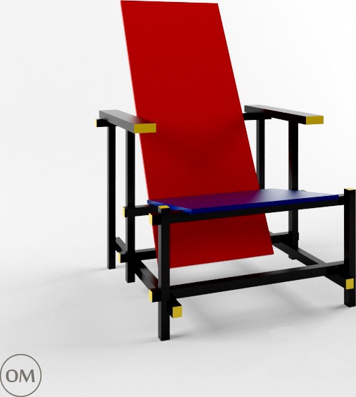 Red and Blue Cassina