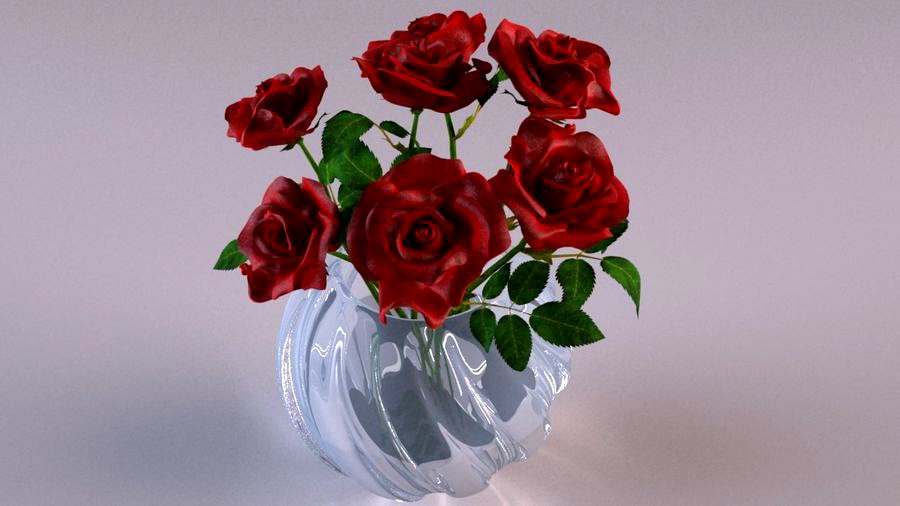 Roses in a vase