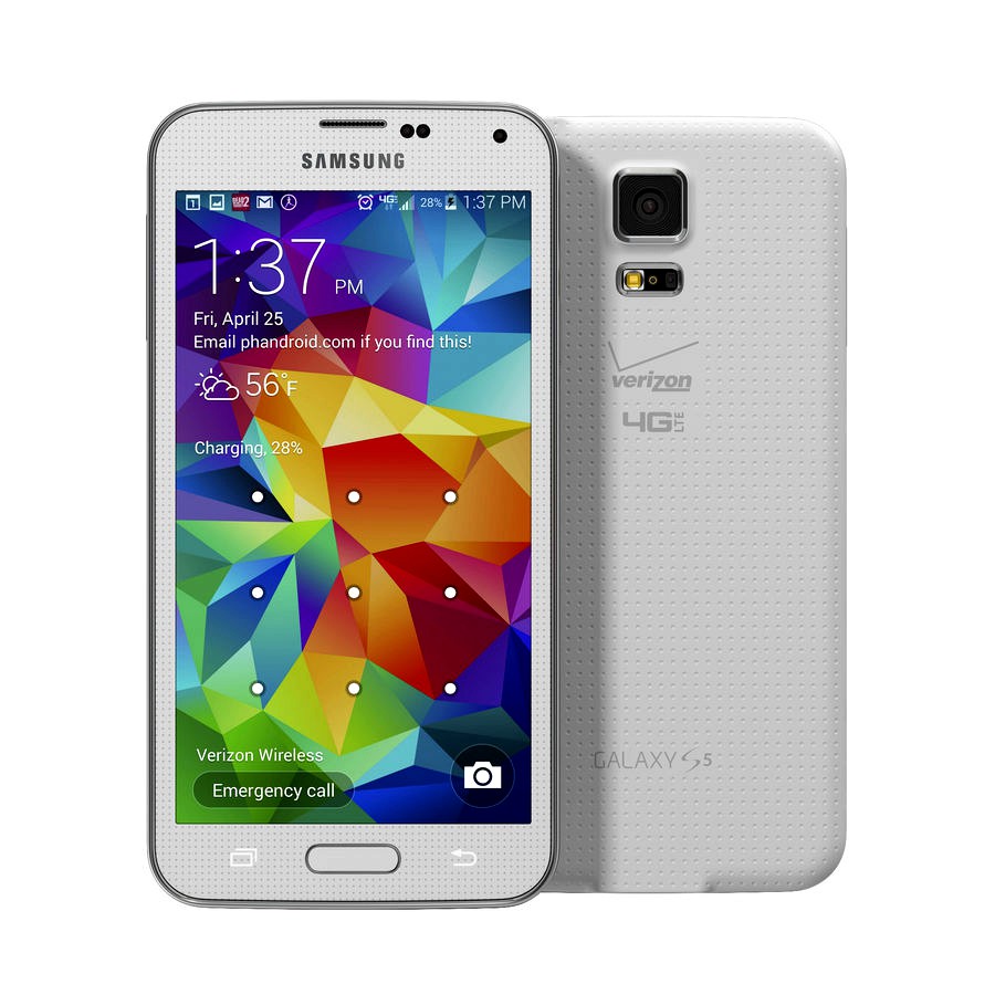 Samsung Galaxy S5 White 3D Model