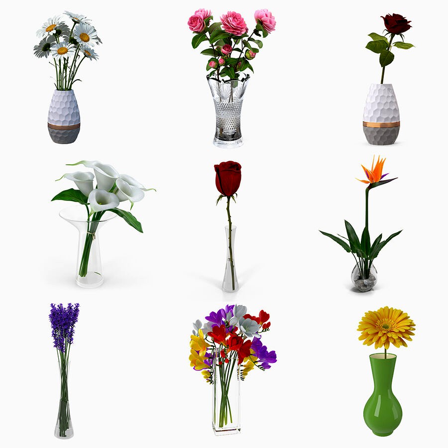 Flowers in Vases Collection 3