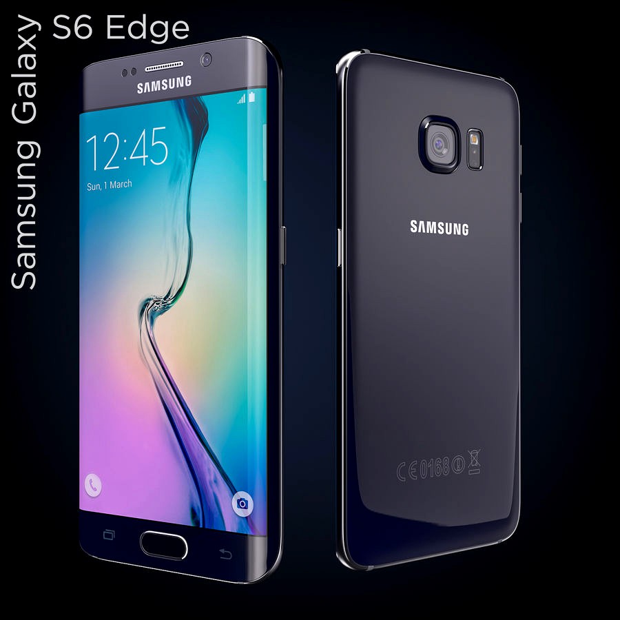Samsung Galaxy S6 Edge  Sapphire Black 2015 Smartphone