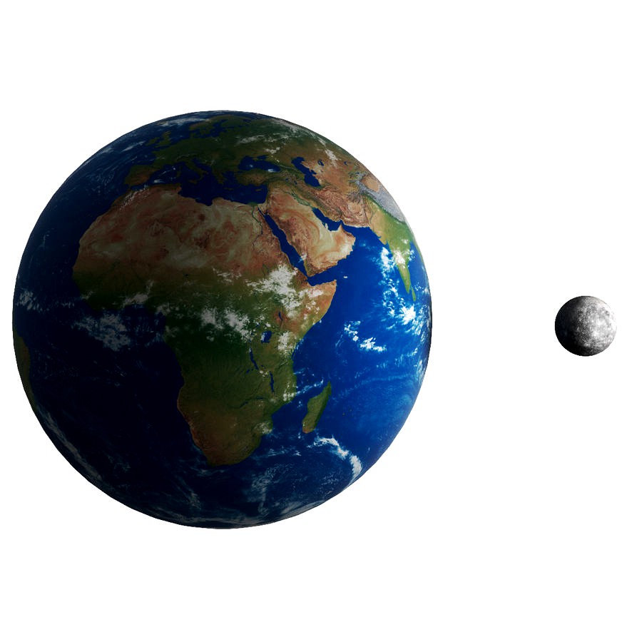 Earth With Moon