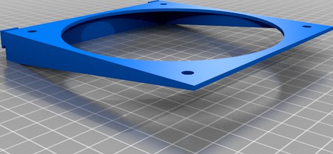 120 mm Bed Cooling Fan for X axis extrusion by PRoman88