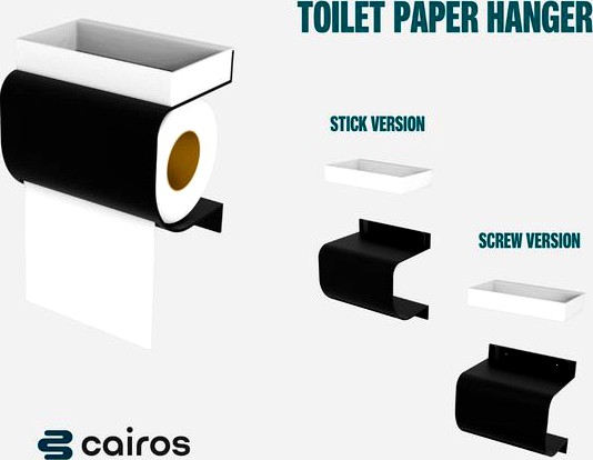 Toilet Paper Hanger - Toilet Paper Holder by cairosestudio