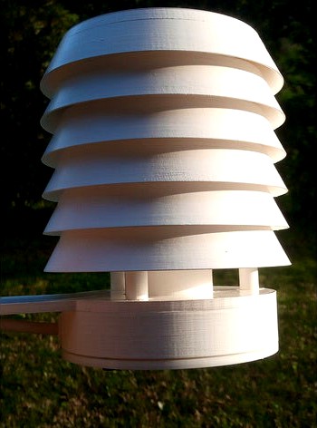 Radiation Shield for Meteo Stations by Werk_AG