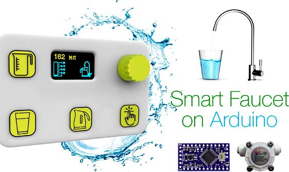 Smart faucet on Arduino (filter resource counter) by Ruvimkub