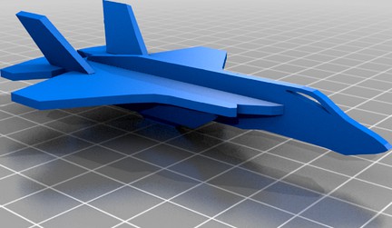 F-35 B Lightning II with Gun Pod 2D model kit by OrbitalNZ