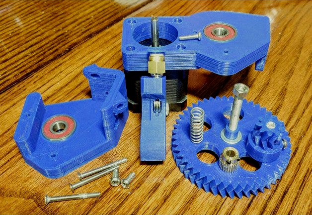 Greg's Beefed'wadestruder B'struder Remix Geared Bowden Extruder by ggroloff