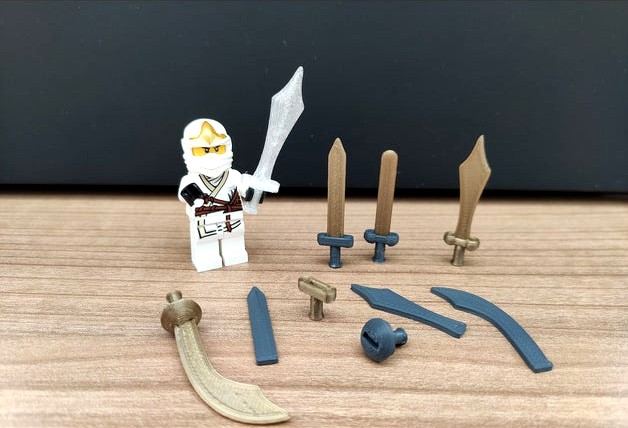 Lego sword collection - separate handle and blades by CokoNut