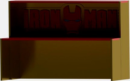 Iron Man collectible display shelf riser by Bobbond000