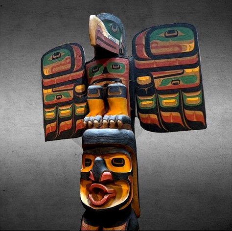 Totem Pole - Giant-Cannibal by GeoffreyMarchal