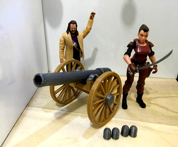 Firing Civil War Cannon (1:18 scale) by zanzastoys