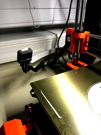 Camera mount extender for Prusa MK3 by Mososokruppe