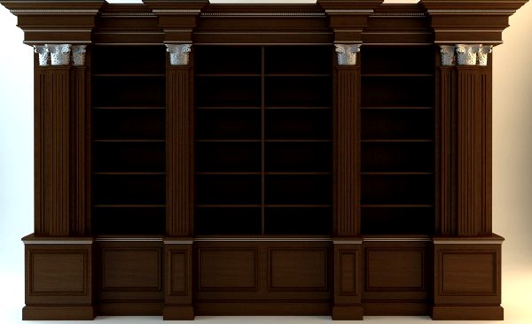 Dark Wood Cabinet 23d model