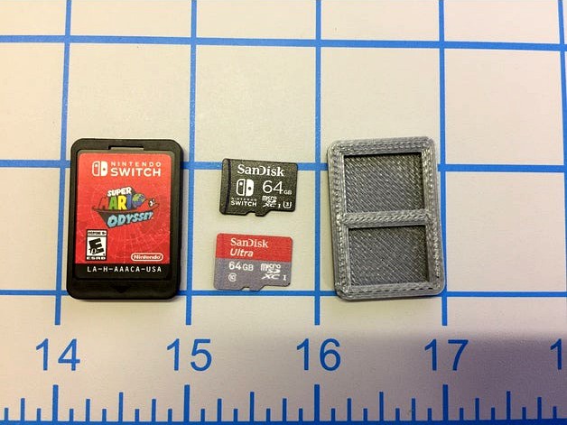 Nintendo Switch Game Card Micro SD Holder by mrownership