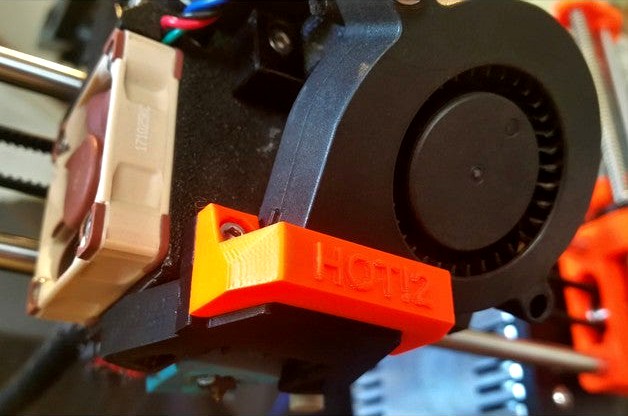 Prusa i3 MK3 MK2.5 Cosmetic Cover for the new Prusa angled Nozzle Fan shroud HOT!2 by tetra3dprint