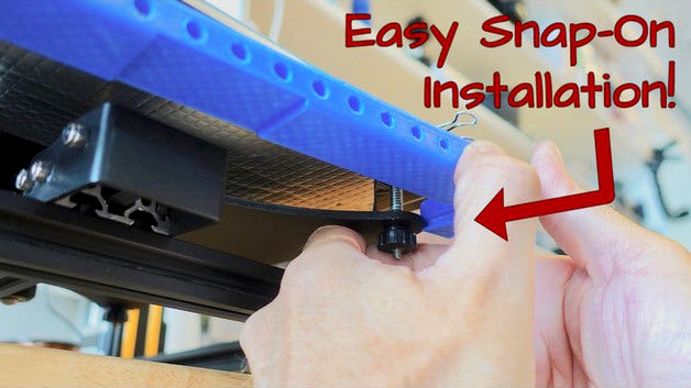 CR-10 Easy Snap-on Universal Bed Mount by twistedkap