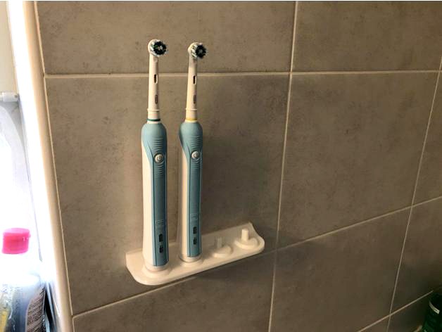 Home DIY - Oral-B Shelf for 4 toothbrush by Cornely_Cool