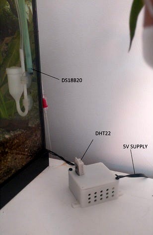 Aquarium temperature sensing wemos d1arduino by danzig483