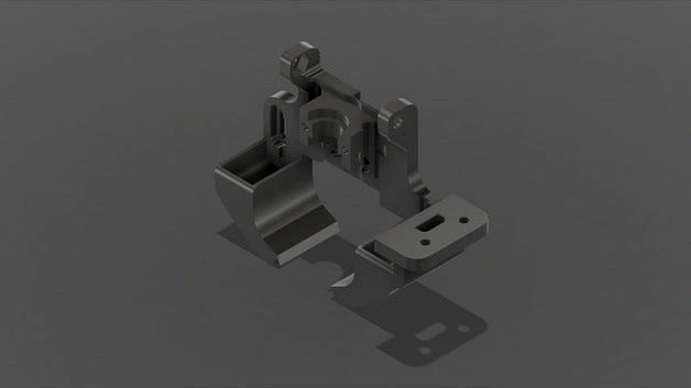 CR-10S E3D V6 Double Fan Mount V2.0 with BLTouch support by Nickys93