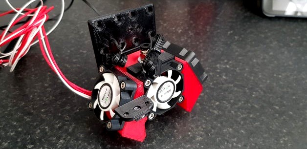 Triple Threat - E3D Carriage Bowden Mount for AM8/A8 by Draknore