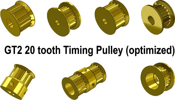 GT2 20 tooth Timing Pulley (optimized) by Dmawzx