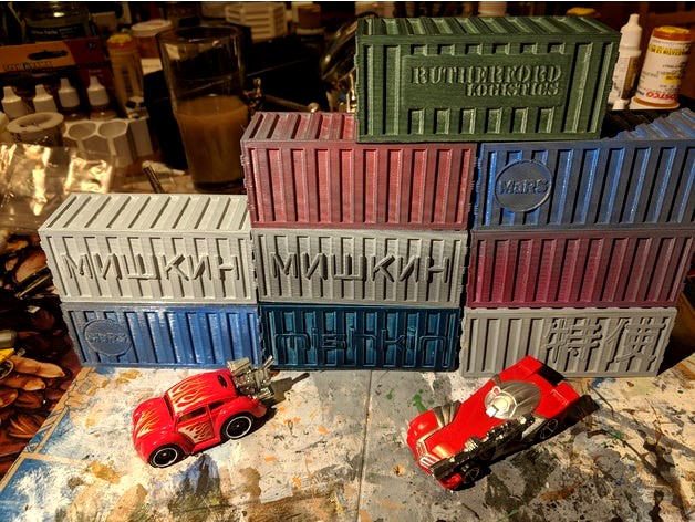 Gaslands -  Shipping Containers by sablebadger
