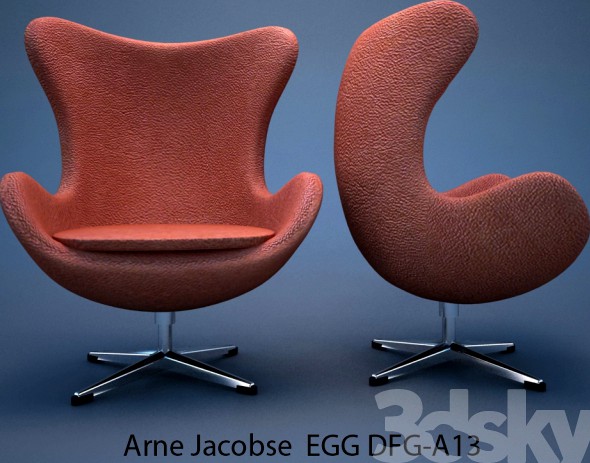 Design armchair EGG DFG-A13 Arne Jacobsen