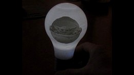 baby yoda lamp Lithophane