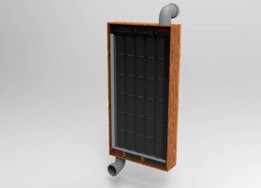 Solar air heater.