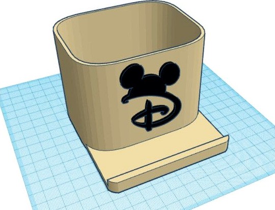Disney Cell stand/holder/cup by rkxone