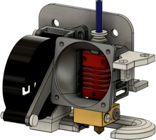 Simplified Ender 3 Hotend & 5015 Partcooling Duct replacement by raeuberhose