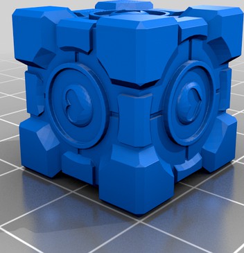 Portal 2 Companion Cube by aaf4