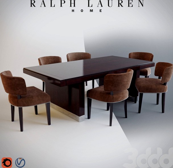 RALPH LAUREN HOME - CLIFF HOUSE DINING TABLE / CHAIR