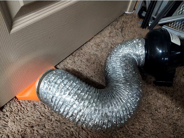 Under-door Exhaust Duct by Cornflake