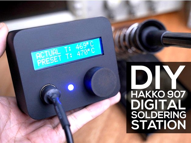 DIY Digital Soldering Station (Cheapo Hakko 907) by angelocasi