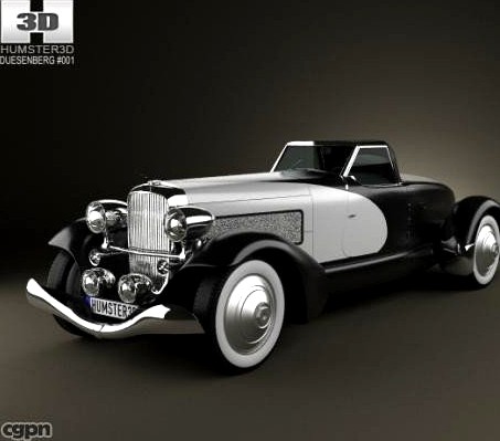 Duesenberg SJ Boattail Speedster 19333d model