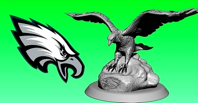 Statue The Philadelphia Eagles - NFC - CNC Wood | 3D