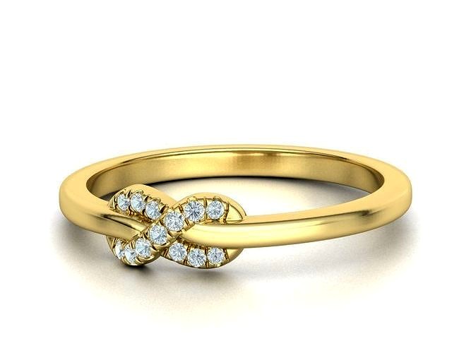 The Diamond Knot Forever Infinity ring 3dmodel | 3D