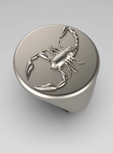 Zodiac ring Scorpio 003 | 3D