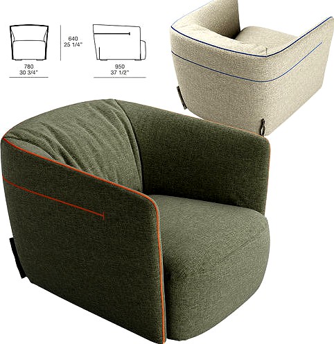 Poliform SANTA MONICA armchair