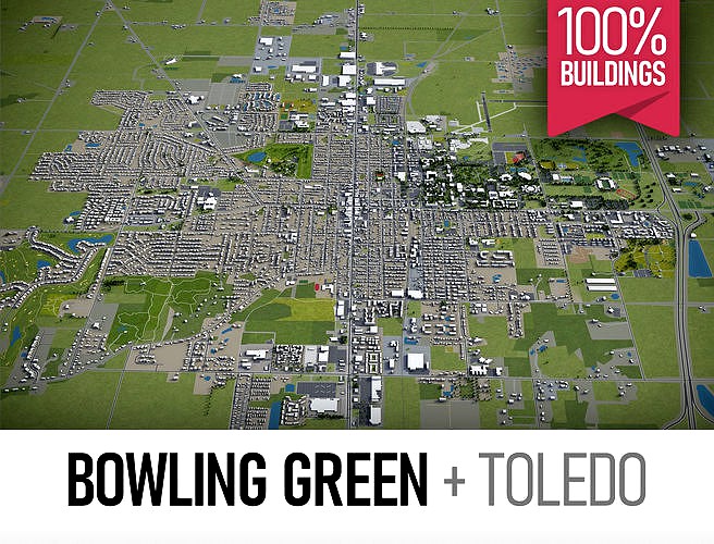 Bowling Green and Toledo - full cities