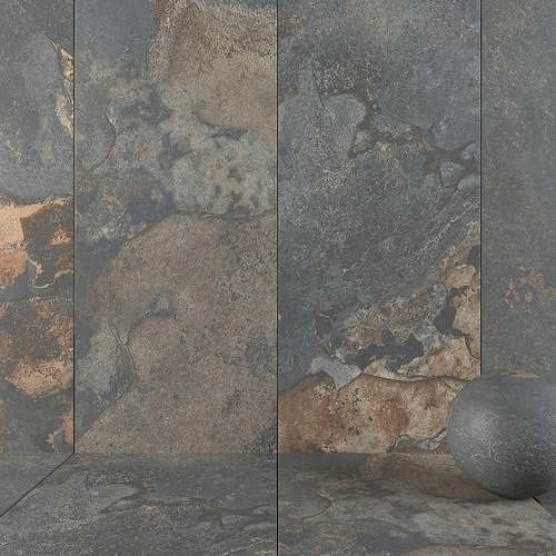 Stone Wall Tiles Kayah Rust 120x270 Set