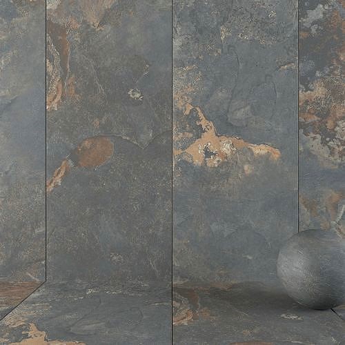 Stone Wall Tiles Kayah Rust 120x270 Set