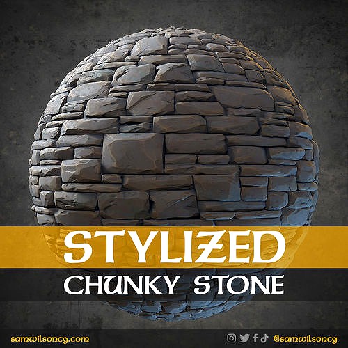 Stylized Material - Chunky Stone Wall Floor - Game Read
