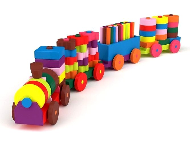 Wooden toy train 08