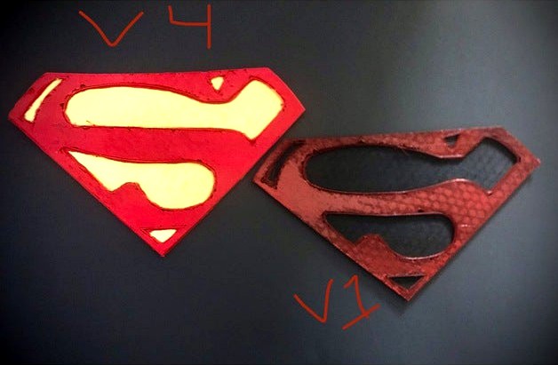 Christopher reeve inspired 3d Superman emblem by itsslimer