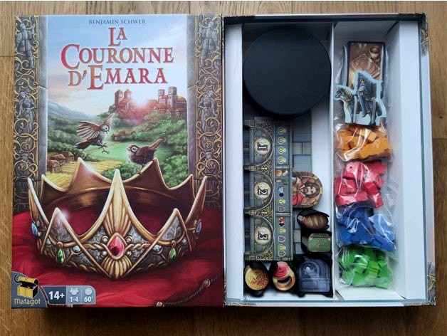 Crown of Emara Ressources Boardgame Organizer by oursonmaniac